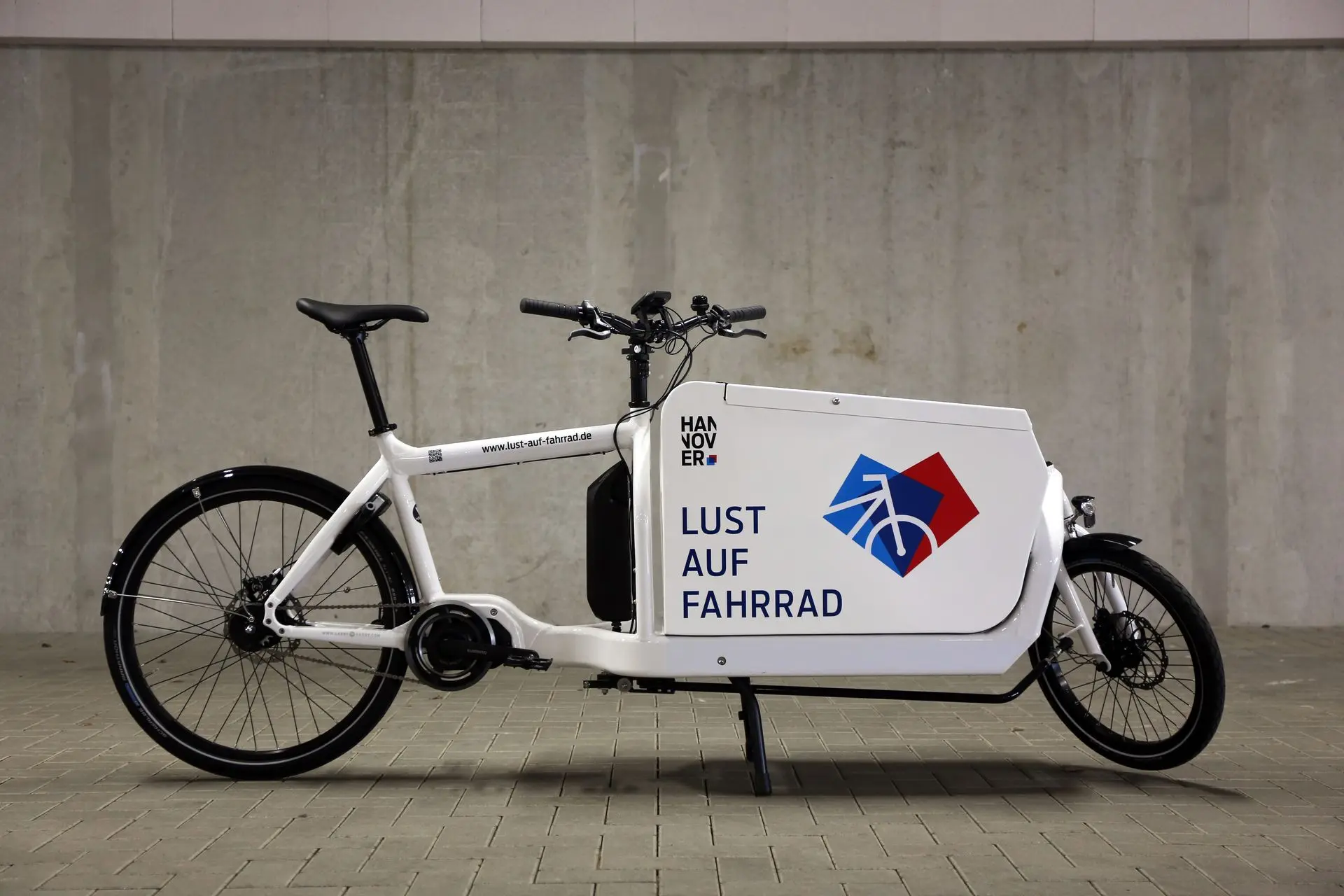 Branding für dein Lastenrad Lastenrad mit Logo Lust auf Fahrrad